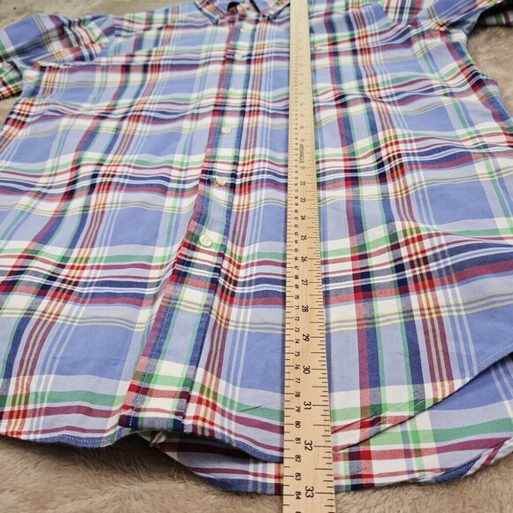Ralph Lauren Dress Shirt Classic Fit Plaid Mens Sz L Oxford Long Sleeve Colorful - Picture 5 of 10